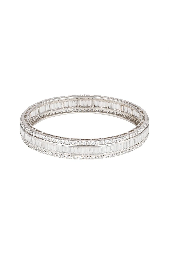 White Finish Handcrafted Bangle by Diosa Paris Jewellery at Pernia's Pop Up Shop