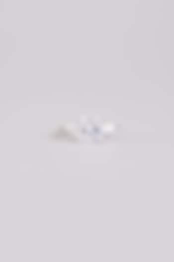 White Finish White Stone Ring In Sterling Silver by Diosa Paris Jewellery at Pernia's Pop Up Shop