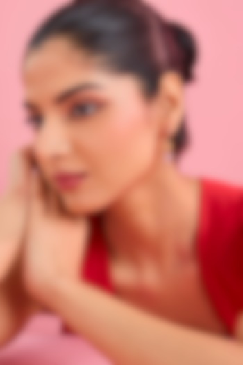 Silver Finish Multi-Colored Stone Dangler Earrings In Sterling Silver by Diosa Paris Jewellery at Pernia's Pop Up Shop