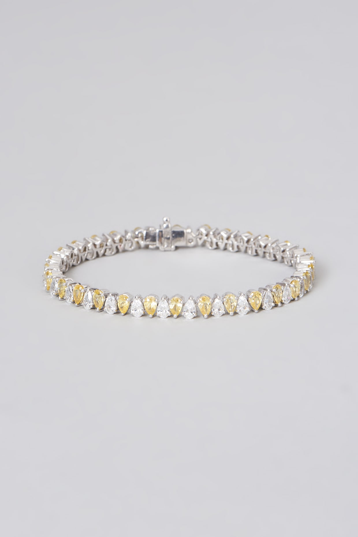 Rhodium tennis store bracelet