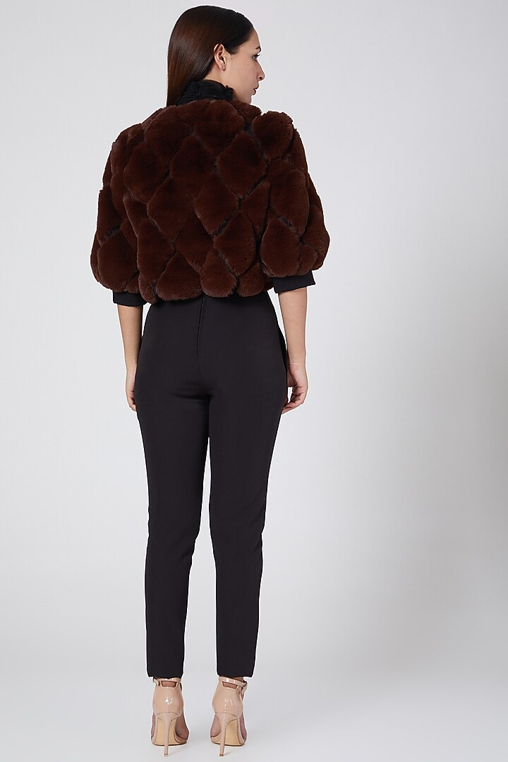 Black Embroidered Trousers by Sameer Madan at Pernia's Pop Up Shop