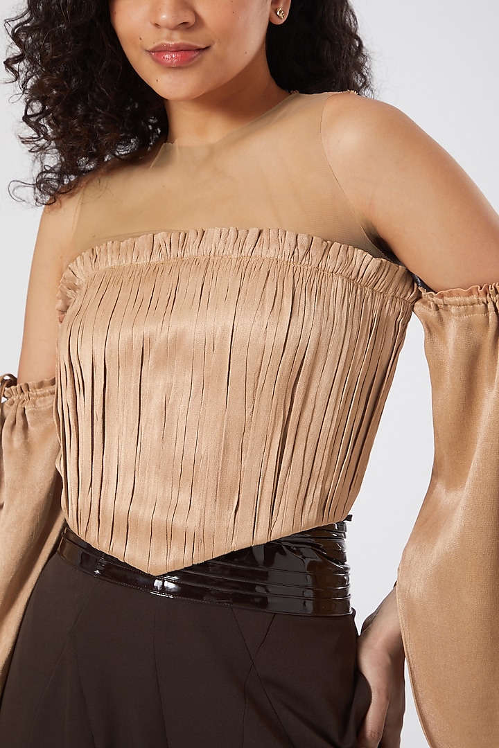 Nude Corset Top by Sameer Madan at Pernia's Pop Up Shop