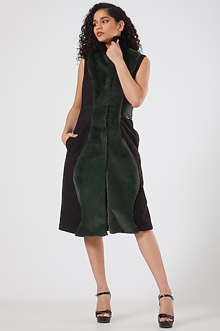 Black Gilet Jacket by Sameer Madan