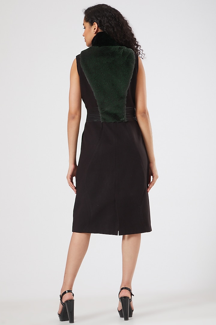 Black Gilet Jacket by Sameer Madan at Pernia's Pop Up Shop