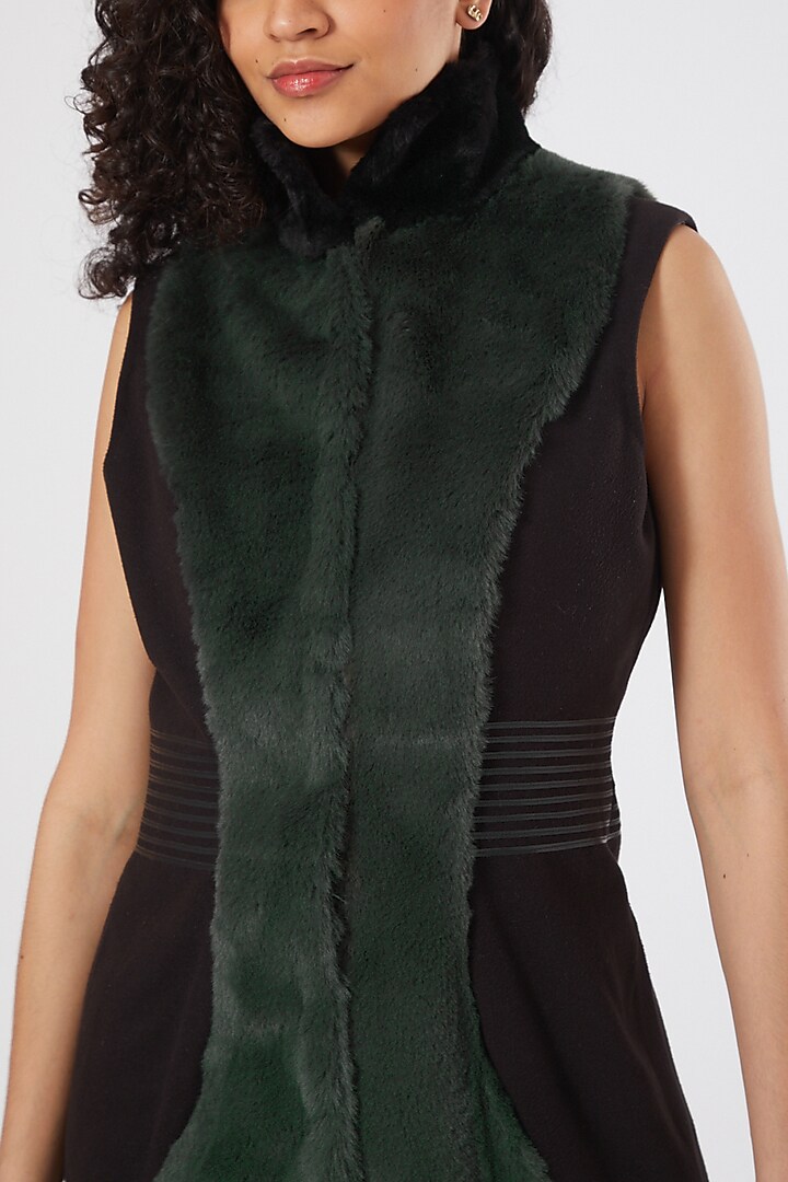 Black Gilet Jacket by Sameer Madan at Pernia's Pop Up Shop