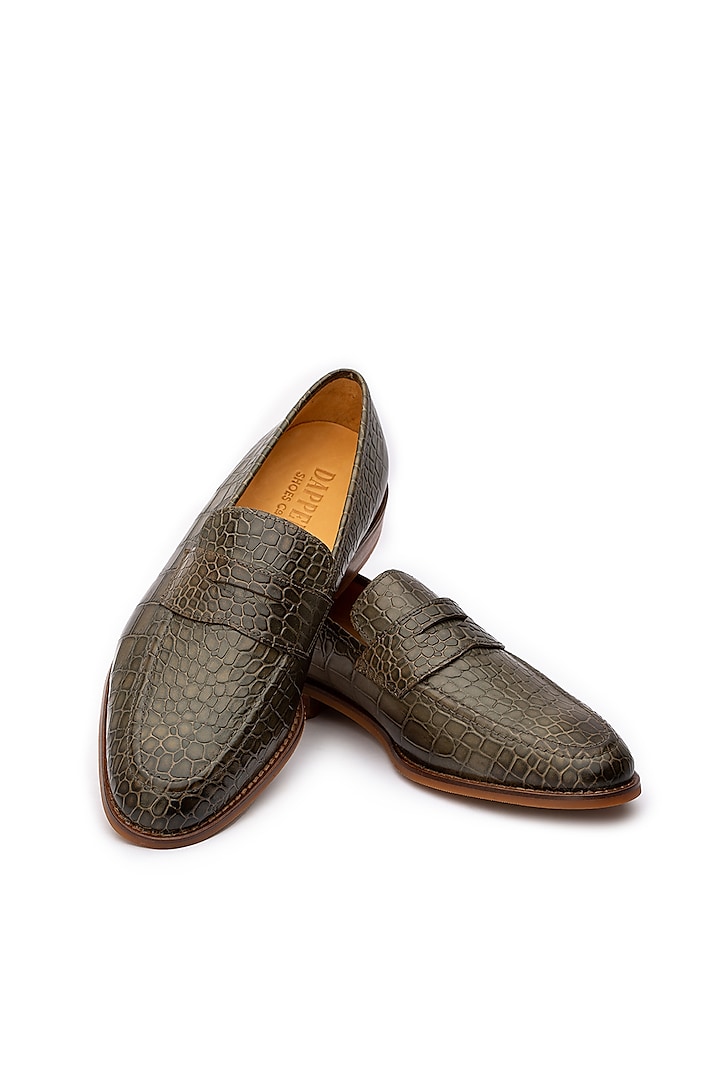 Brown Calf Leather Penny Loafers by Dapper Shoes Co.