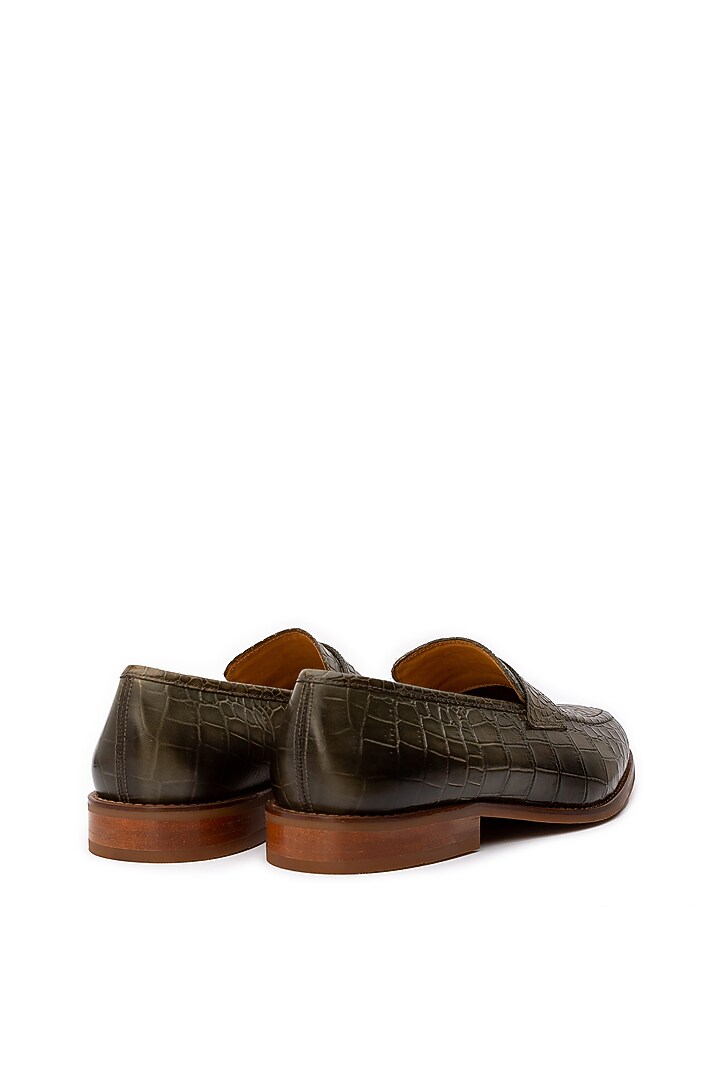 Brown Calf Leather Penny Loafers by Dapper Shoes Co. at Pernia's Pop Up Shop