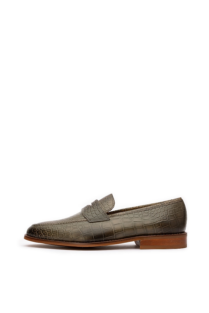 Brown Calf Leather Penny Loafers by Dapper Shoes Co. at Pernia's Pop Up Shop