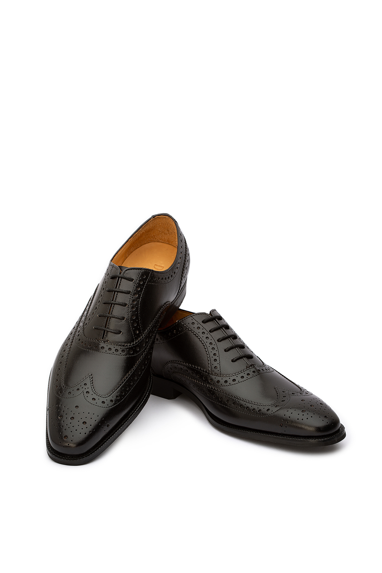 Black Calf Leather Oxford Shoes by Dapper Shoes Co.