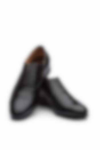 Black Calf Leather Oxford Shoes by Dapper Shoes Co.