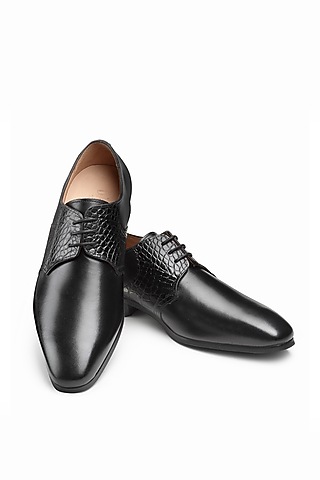 Black Calf Leather Oxford Shoes by Dapper Shoes Co.