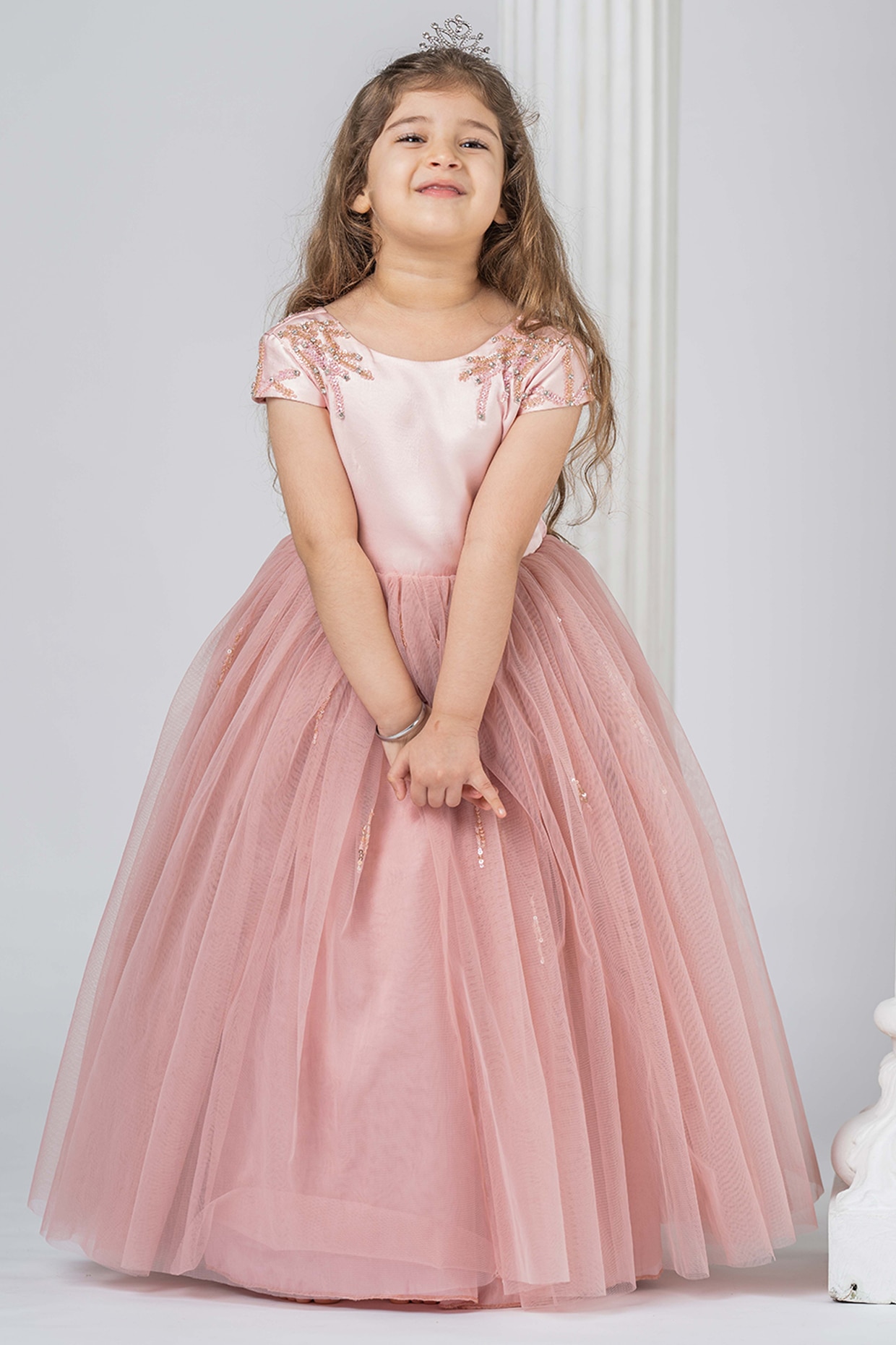Toddler Grace Sparkle Gown | Champagne | Baltic Born