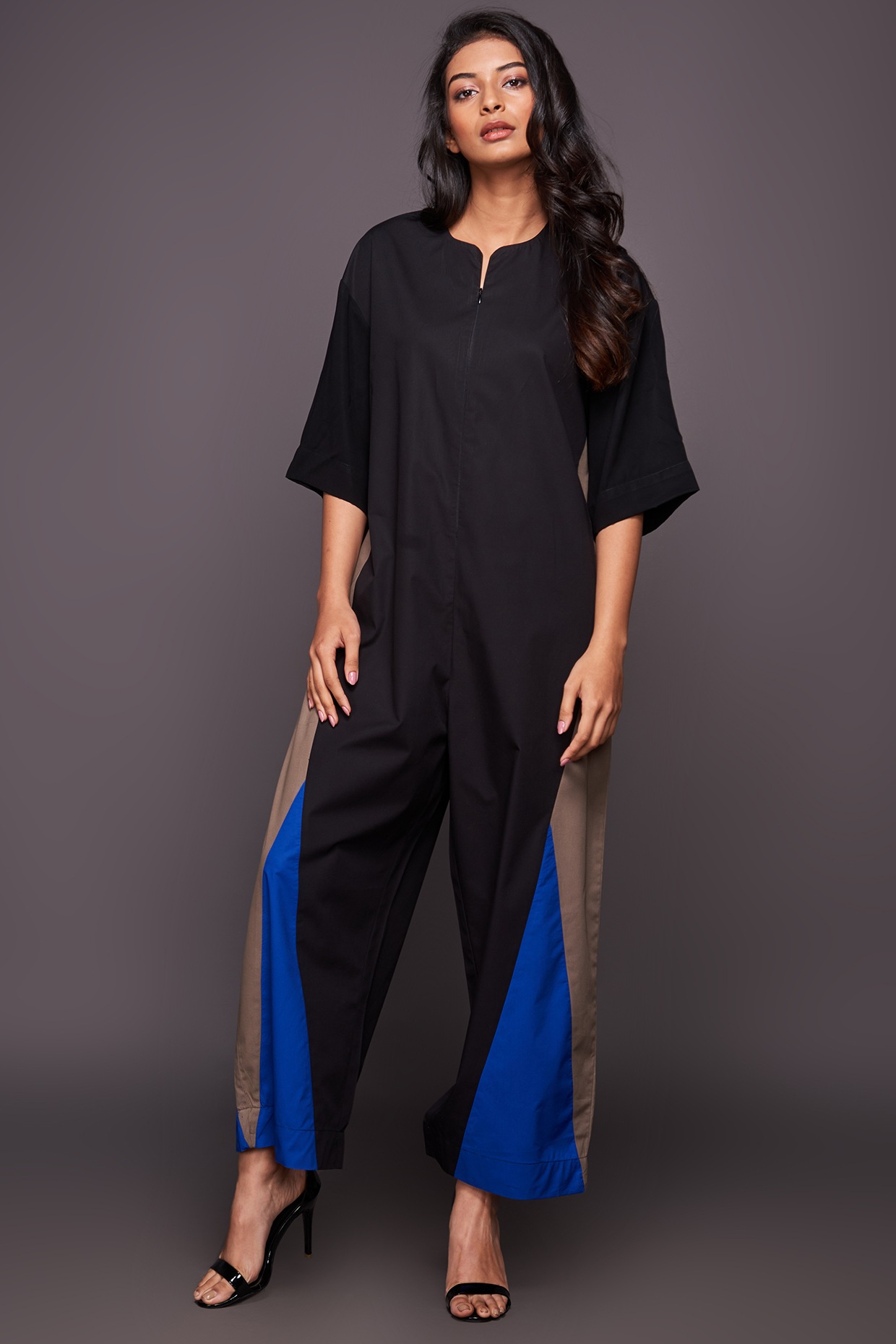 Jumpsuit blue colour on sale