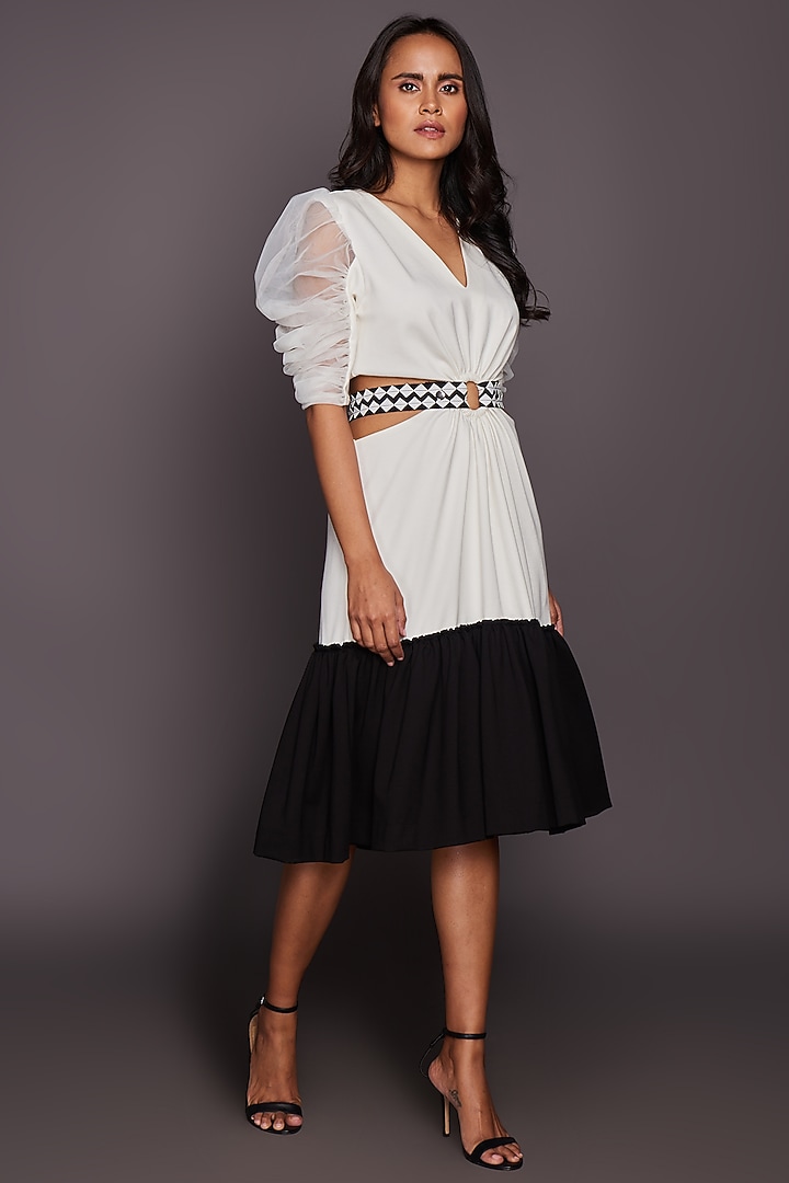 White Roma Summer Dress by Deepika Arora at Pernia's Pop Up Shop
