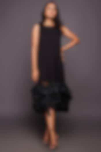 Black Sequined Shift Dress by Deepika Arora at Pernia's Pop Up Shop