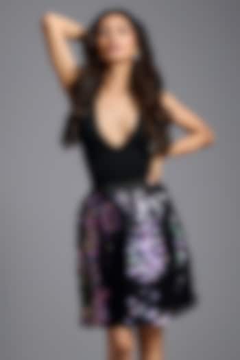 Multi-Colored Sequins Mini Skirt by Deepika Arora at Pernia's Pop Up Shop