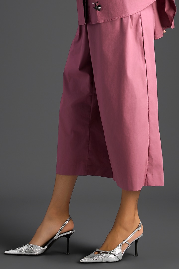 Pink Cotton Hand Embellished Co-Ord Set by Deepika Arora at Pernia's Pop Up Shop