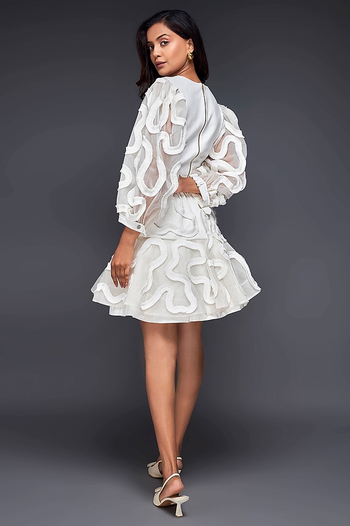 White Cotton Co-Ord Set by Deepika Arora at Pernia's Pop Up Shop
