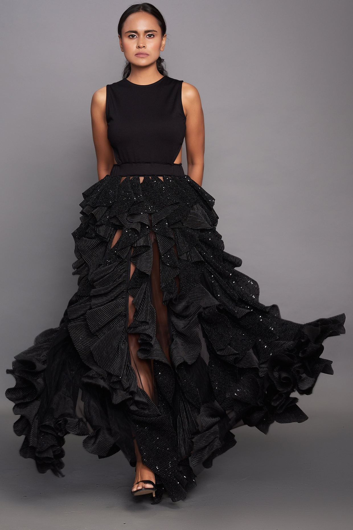 Customized Maxi Black Silk with... - Hina's Bridal Couture | Facebook