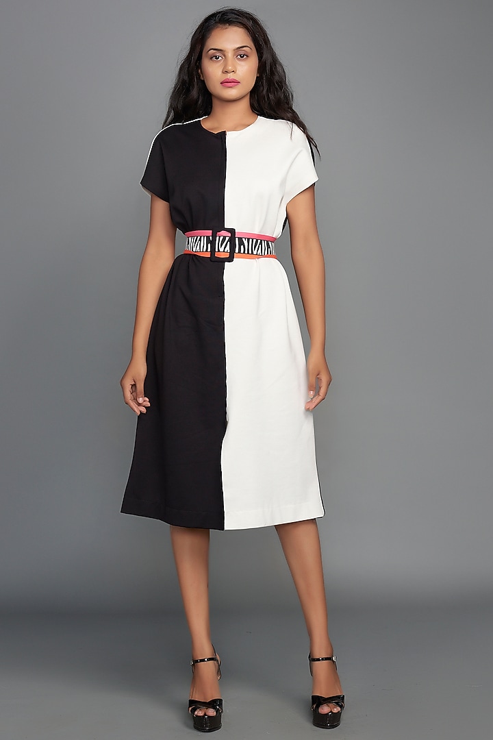 Black & White Shift Summer Dress by Deepika Arora at Pernia's Pop Up Shop