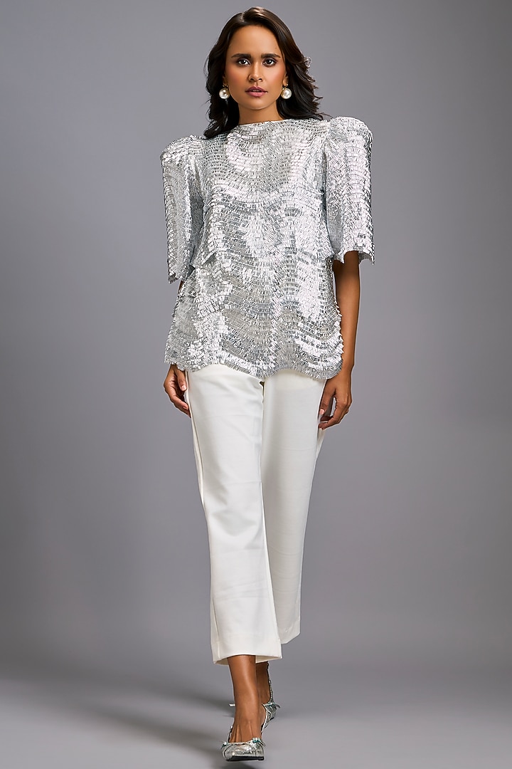 White Roma Co-Ord Set by Deepika Arora at Pernia's Pop Up Shop