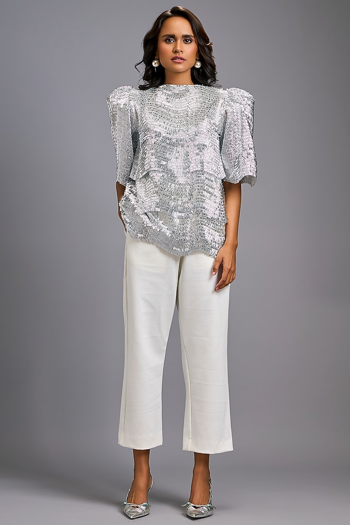 White Roma Co-Ord Set by Deepika Arora at Pernia's Pop Up Shop