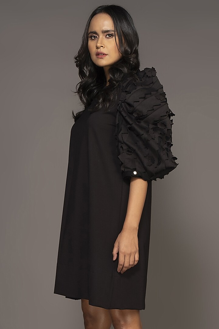 Black Roma Shift Summer Dress by Deepika Arora at Pernia's Pop Up Shop