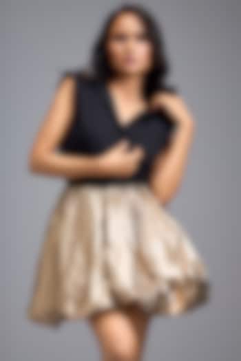 Black Cotton Shirt by Deepika Arora at Pernia's Pop Up Shop