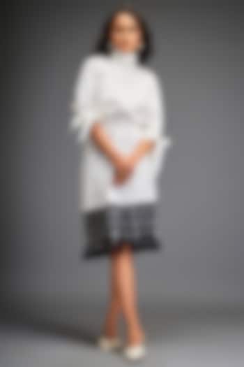 White Cotton Midi Summer Dress by Deepika Arora at Pernia's Pop Up Shop