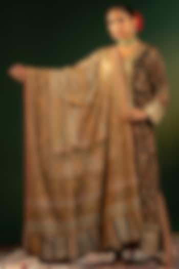 Multi-Colored Silk Shawl by Dareaab by Sonia k Mahajan at Pernia's Pop Up Shop