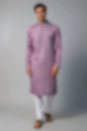 Purple Cotton Kurta Set by Darshika