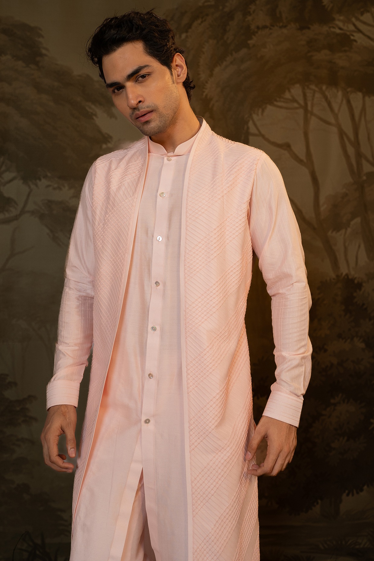 Buy HEORA Mens Pitch Silk Blend Jacket and Kurta Pyjama Set for Ethnic and  Designer Wear Online at Best Prices in India - JioMart.