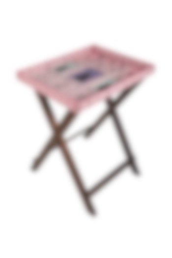 Pink Butler Folding Table by Artychoke