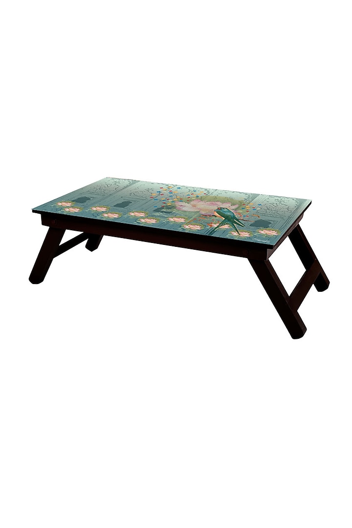 Light Blue Folding Bed Table by Artychoke
