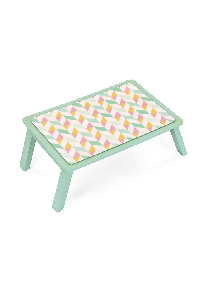 Mint Green Printed Folding Table by Artychoke