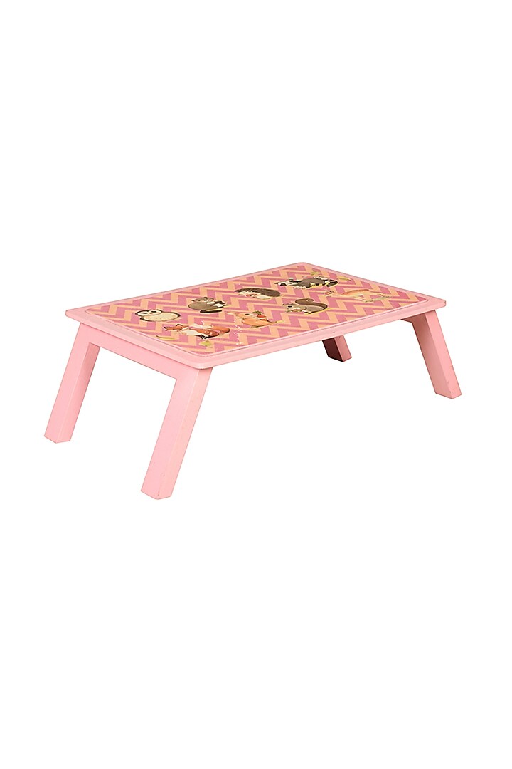 Pink Printed Folding Table by Artychoke