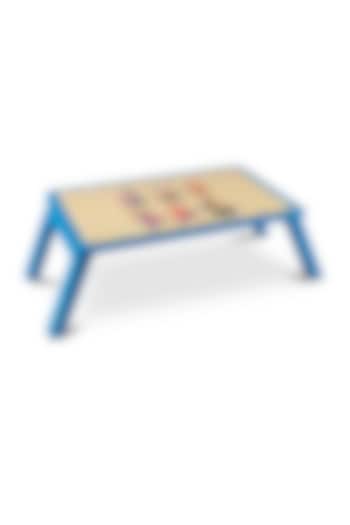 Blue Wood Folding Table by Artychoke