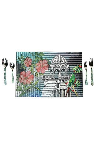 Multi-Colored Wood Table Mats (Set of 6) by Artychoke