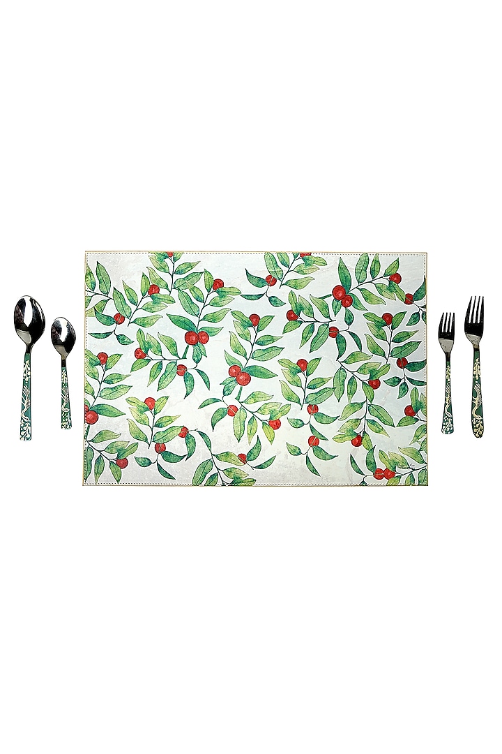 Green Wood Table Mats (Set of 6) by Artychoke at Pernia's Pop Up Shop