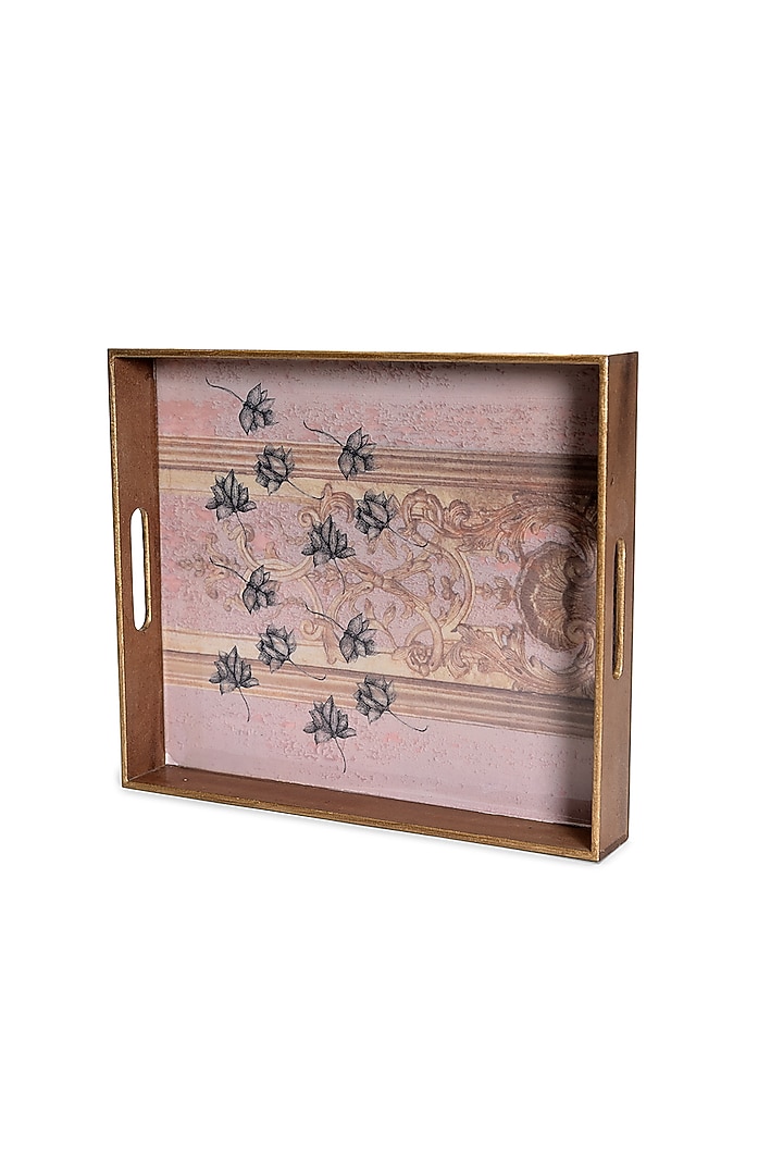 Pink Wood Handcrafted Tray by Artychoke at Pernia's Pop Up Shop