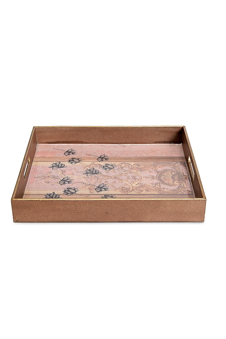 Pink Wood Handcrafted Tray by Artychoke at Pernia's Pop Up Shop