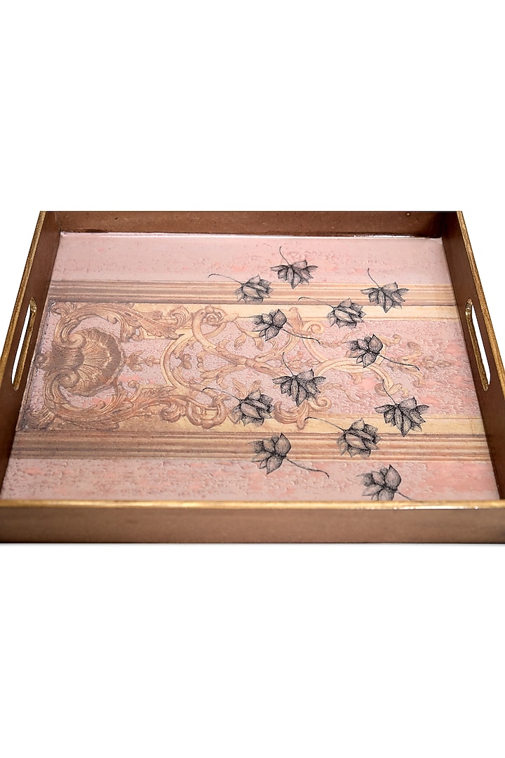 Pink Wood Handcrafted Tray by Artychoke at Pernia's Pop Up Shop