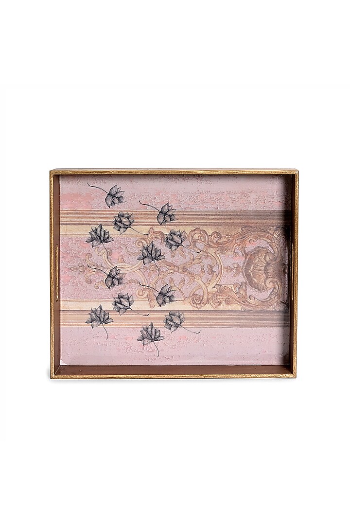 Pink Wood Handcrafted Tray by Artychoke at Pernia's Pop Up Shop