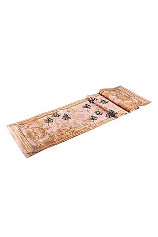 Pink Velvet Handcrafted Table Runner by Artychoke