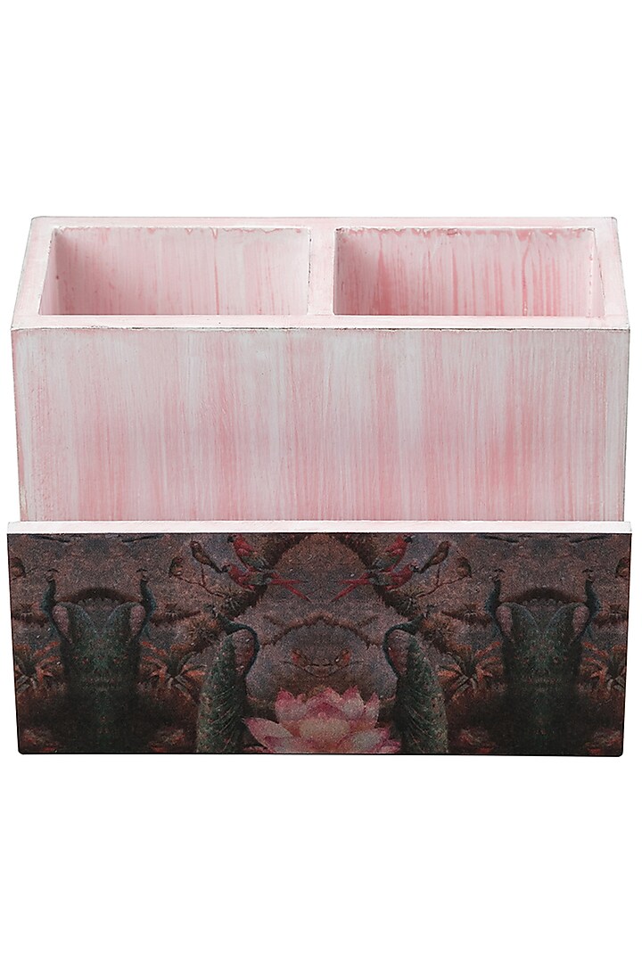 Pink & White Wooden Organiser by Artychoke at Pernia's Pop Up Shop