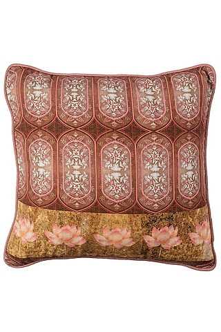 Gold & Pink Canvas Cushion Covers (Set of 2) by Artychoke