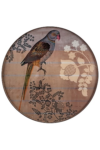 Brown Round Wooden Wall Decor  by Artychoke
