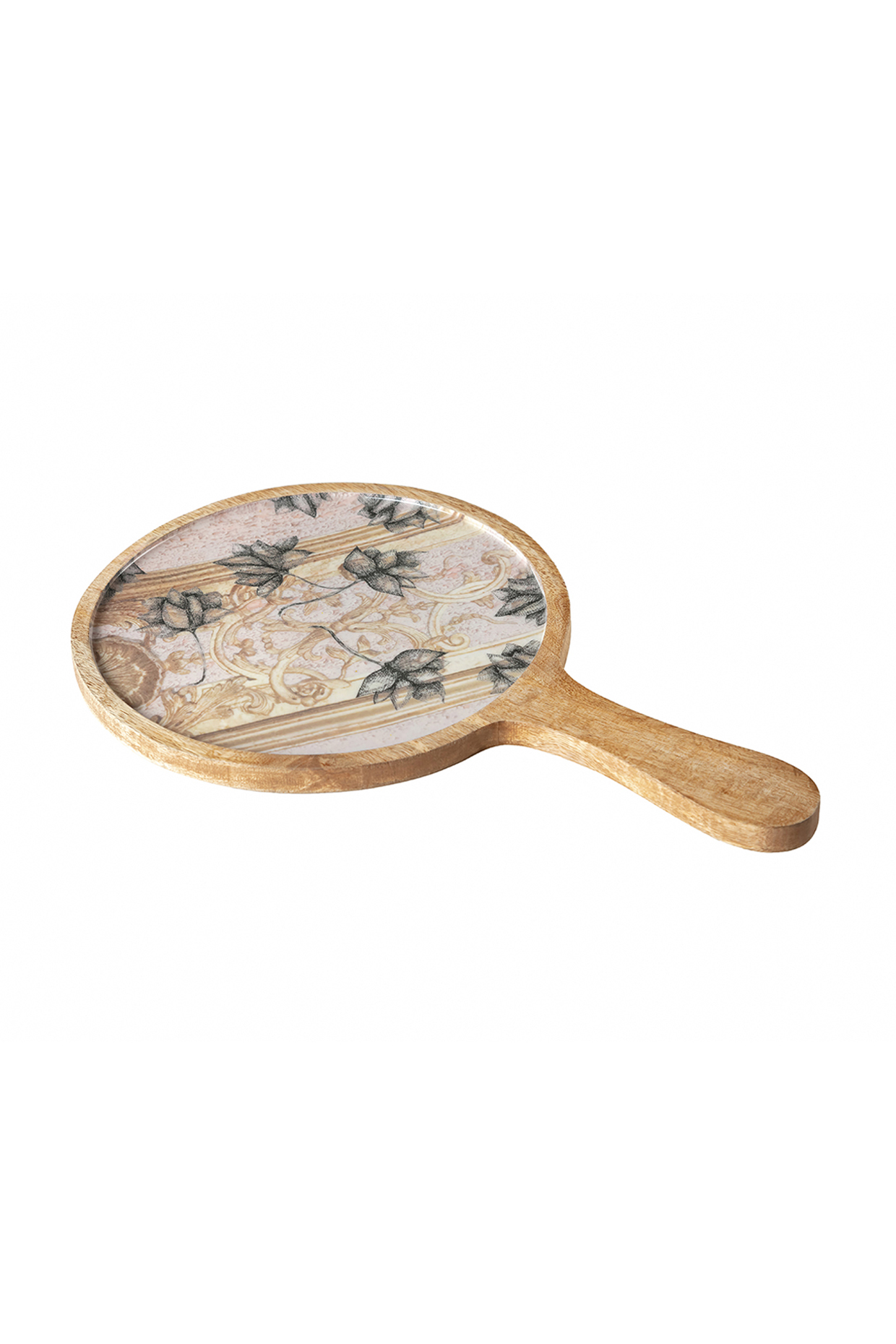 Pastel Pink Antique Lotus Pizza Platter by Artychoke at Pernia's Pop Up Shop