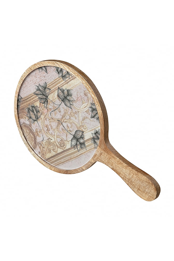 Pastel Pink Antique Lotus Pizza Platter by Artychoke at Pernia's Pop Up Shop