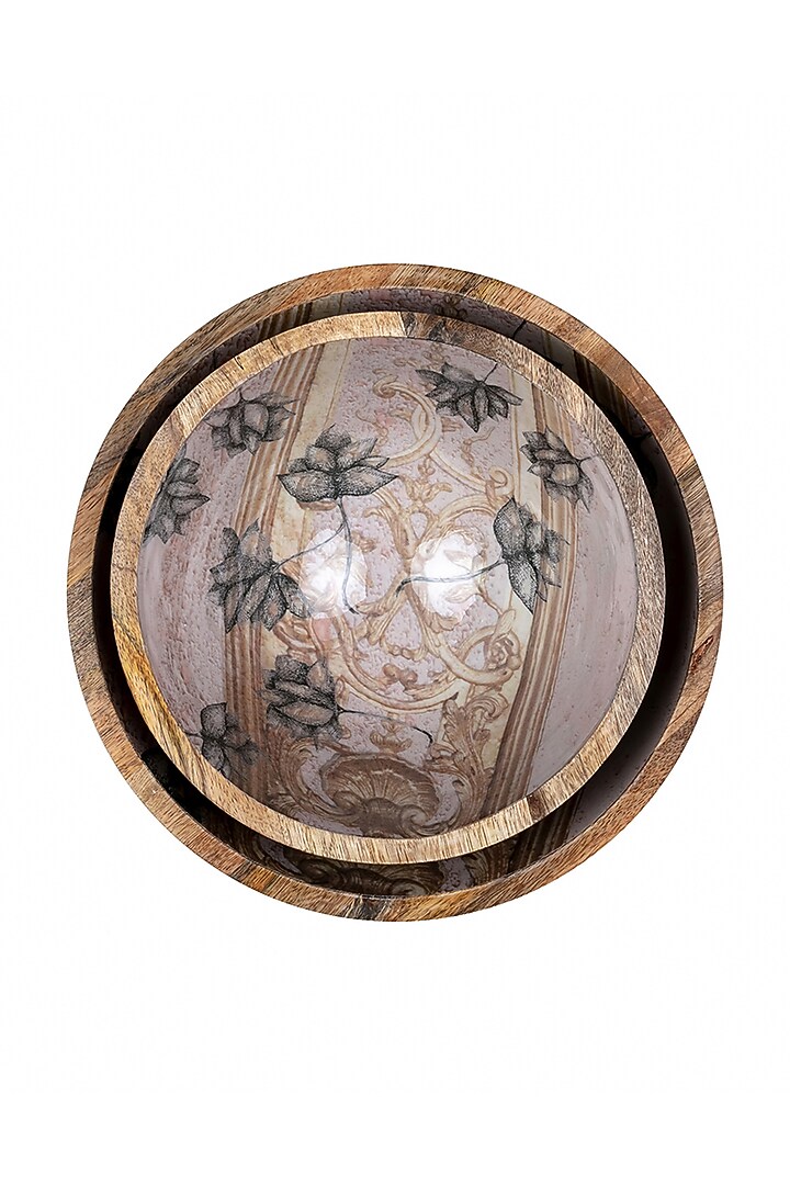 Pastel Pink Antique Lotus Bowls (Set of 2) by Artychoke at Pernia's Pop Up Shop